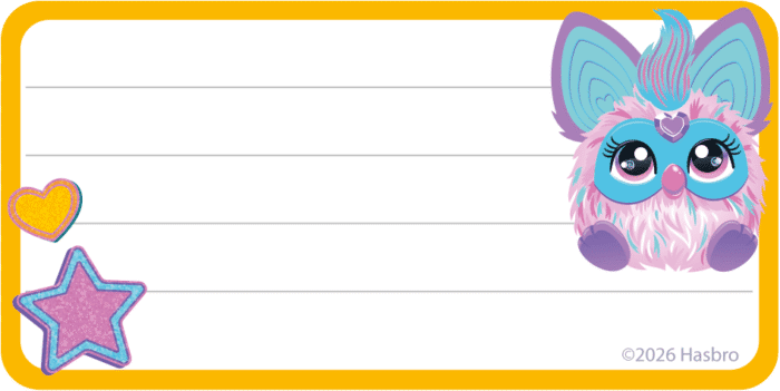 ETIQUETA IDENTIFICAÇÃO - FURBY - Imagem 2