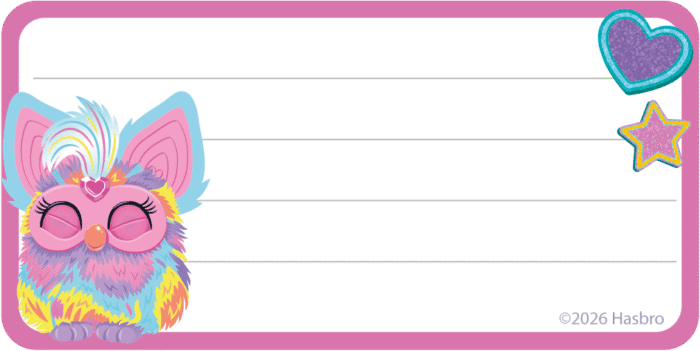 ETIQUETA IDENTIFICAÇÃO - FURBY - Imagem 3
