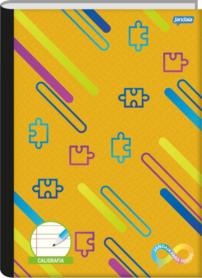 CADERNO BROCHURA 190X248 FLEX CALIGRAFIA - JANDAIA PARA TODOS