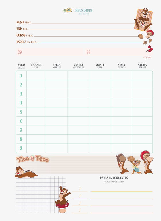 CADERNO ESPIRAL UNIVERSITÁRIO - TICO & TECO - Imagem 6