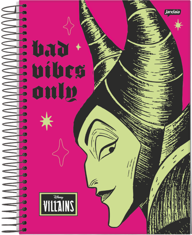 CADERNO ESPIRAL UNIVERSITÁRIO - VILÃS DISNEY - Imagem 2