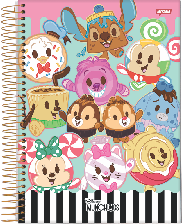 CADERNO ESPIRAL UNIVERSITÁRIO - DISNEY MUNCHLINGS - Imagem 3