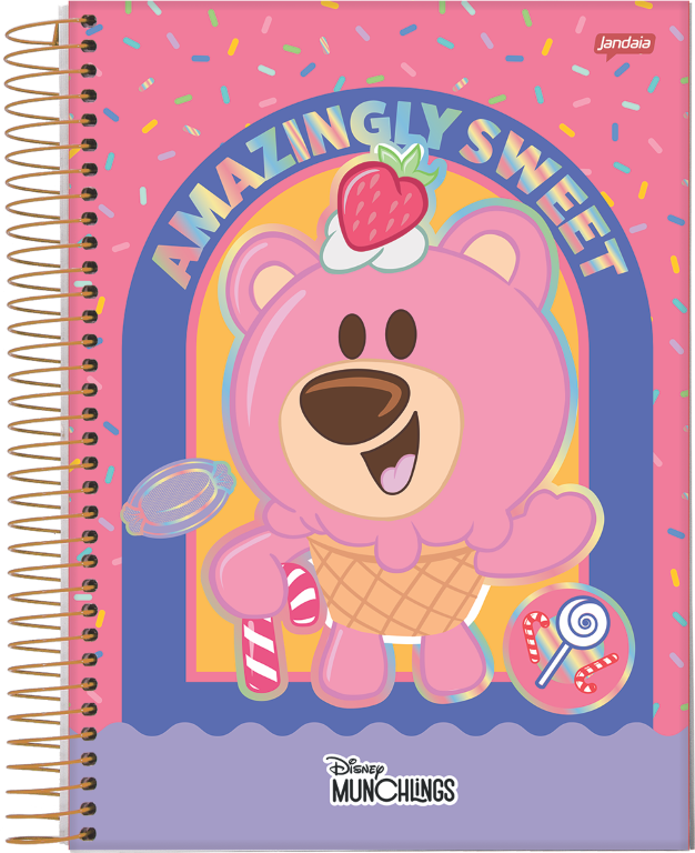 CADERNO ESPIRAL UNIVERSITÁRIO - DISNEY MUNCHLINGS - Imagem 4